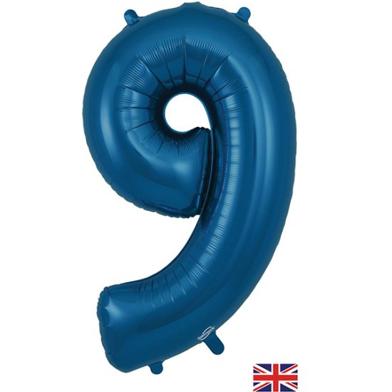 Navy Blue Number Balloons