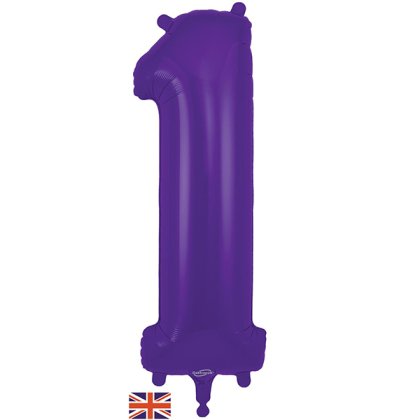 Purple Number Balloons