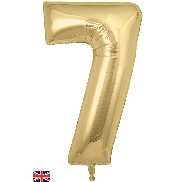 NEW Gold Silk Number Balloons