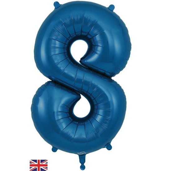 Navy Blue Number Balloons