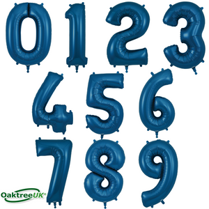 Navy Blue Number Balloons