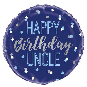 Happy Birthday Uncle Foil Balloon