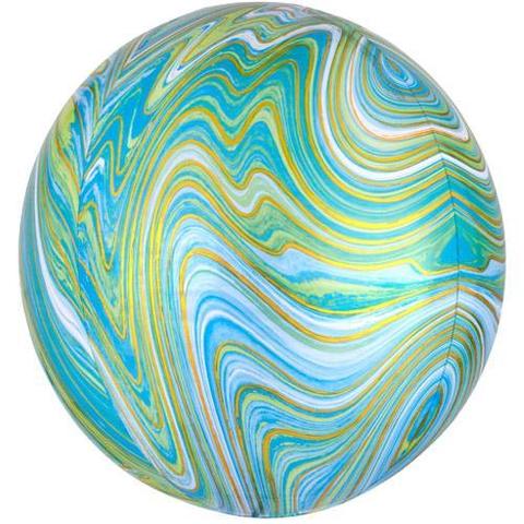 Green Marble Orbz Balloon